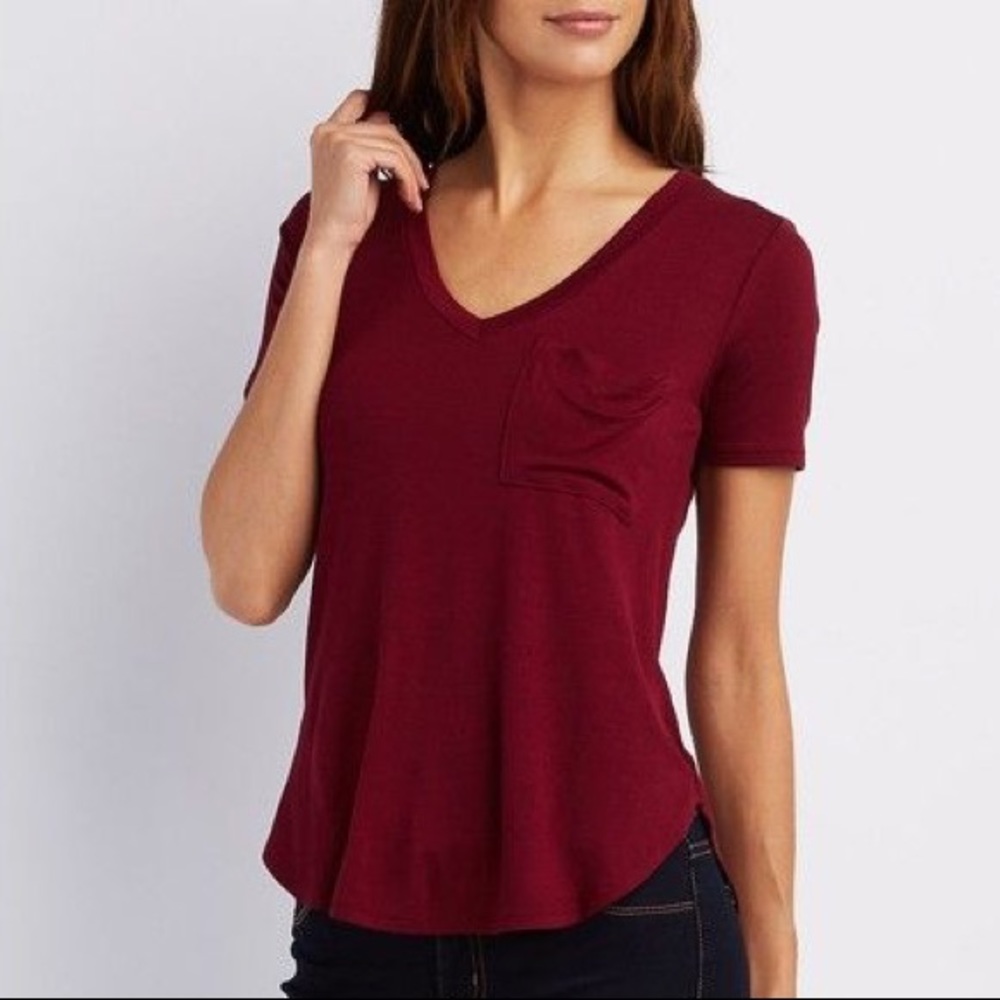 V-Neck Pocket T Shirt